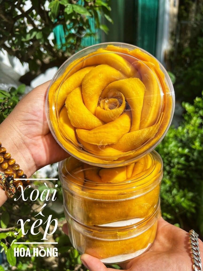 🌹🌹🌹XOÀI XẾP HOA HỒNG ( ☘️☘️☘️ - Sấy lạnh ) 500g