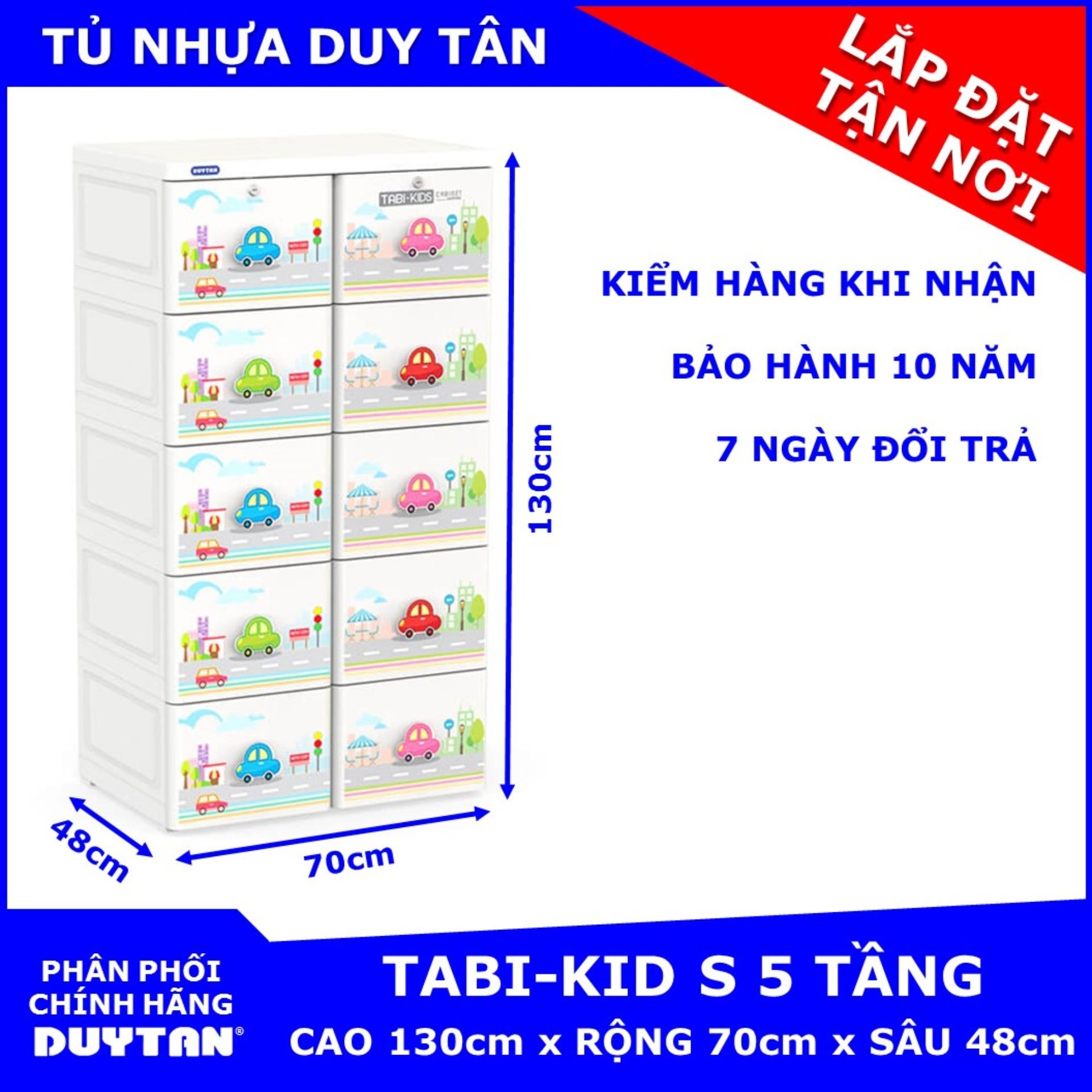 Tủ nhựa cao cấp Duy Tân TABI-KIDS 5 tầng 10 ngăn