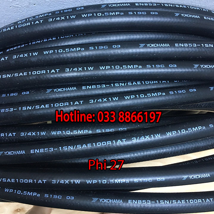 Dây bơm xăng dầu 7m Yokohama phi 27