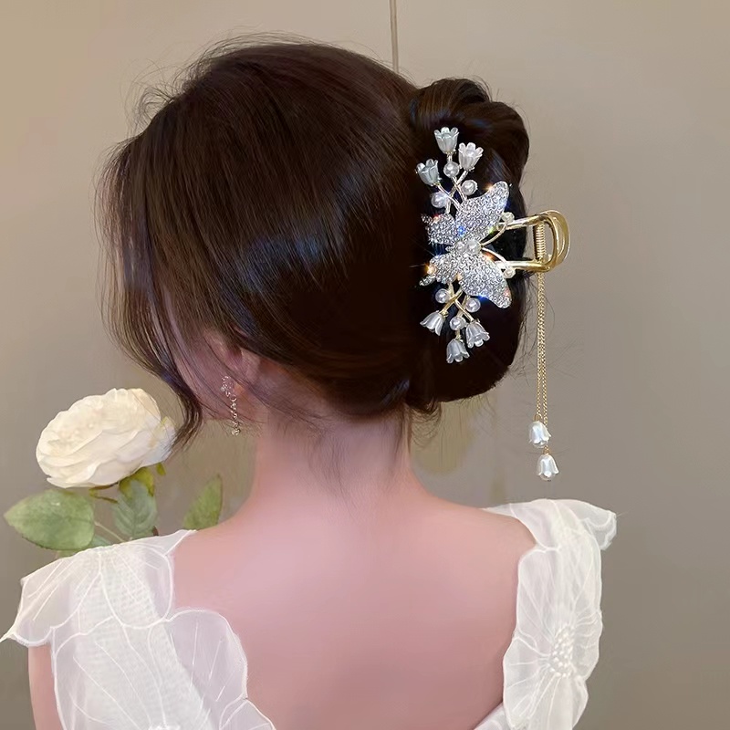 Kẹp Tóc Đính Đá Thời Trang Hàn Quốc Cho Nữ