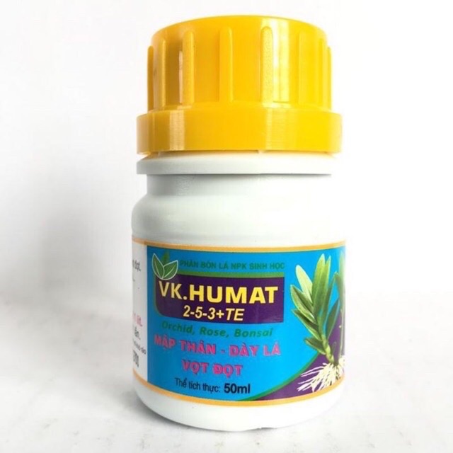 Phân bón Làm Mập Cây VK HUMAT 50ml ,Mập Thân ,Dày Lá  ,Vọt Đọt