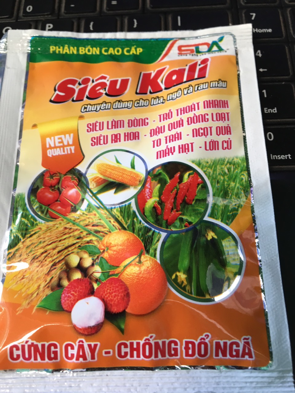 02 gói phân bón cao cấp SIÊU KALI gói 30gr