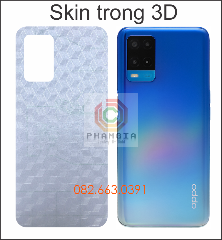 Miếng dán mặt lưng skin carbon Oppo A54 4G /5G