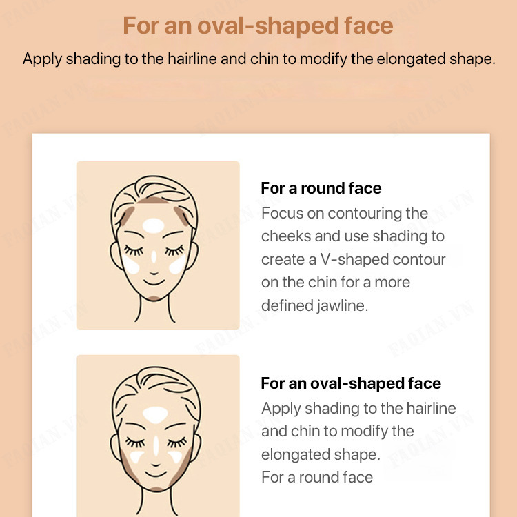 Natural double-end highlight contour stick