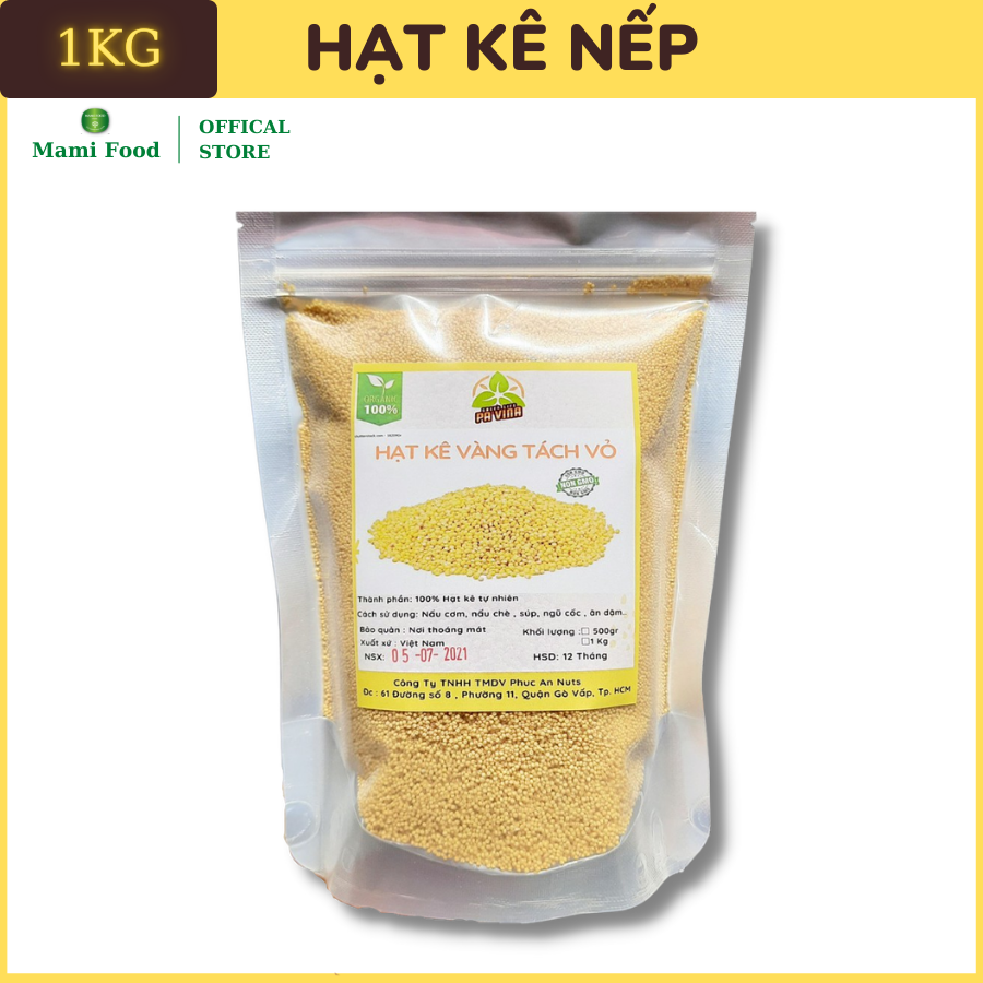 1 KG Hạt Kê Nếp giống thuần Non GMO ( Kê hạt nhỏ liti / Kê hạt to )