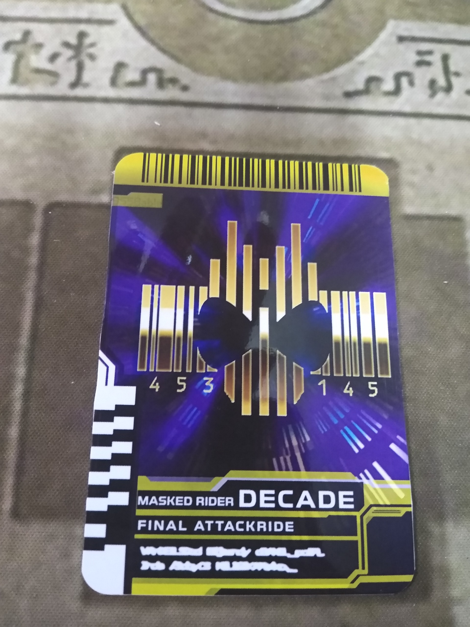 Thẻ bài sưu tầm card in kamen rider Decade đọc được 2 mặt trong Driver ...