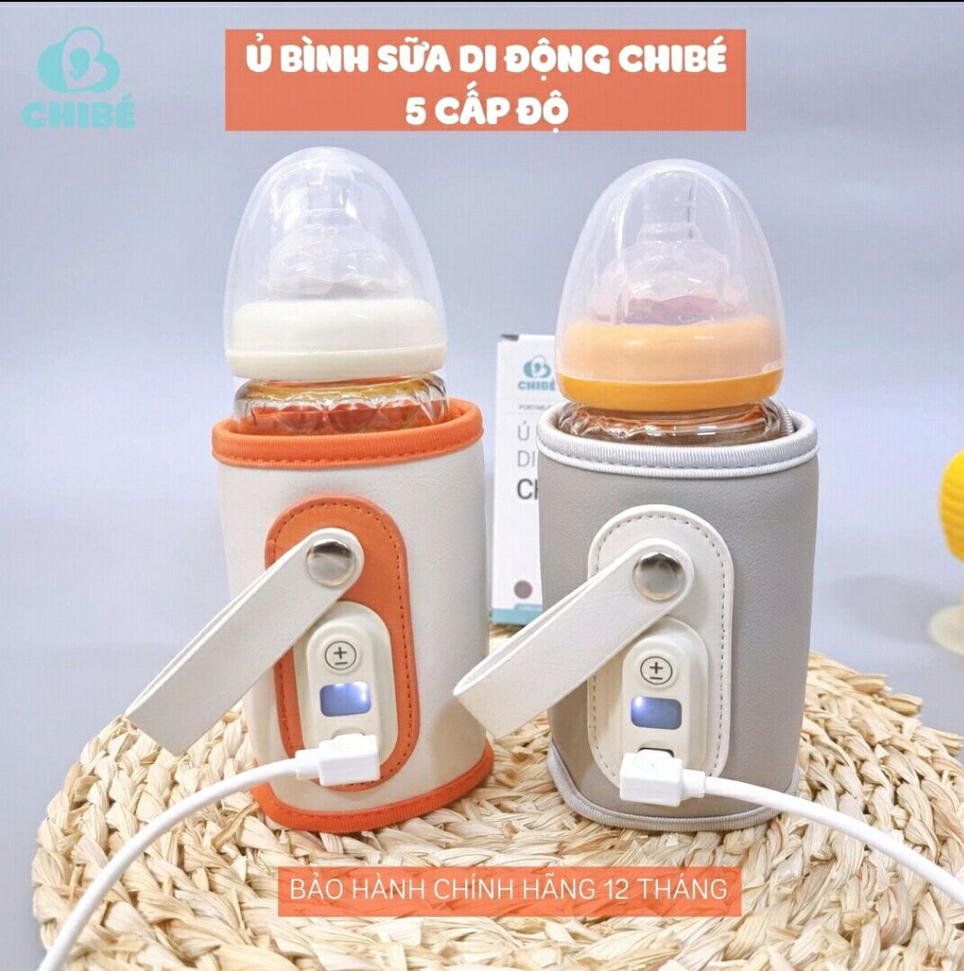 Ủ bình sữa di động ChiBé 5 cấp độ tiện lợi.