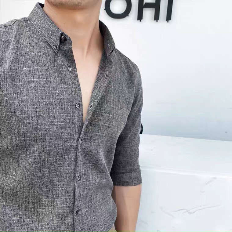 Áo sơ mi nam chất liệu vải lụa cao cấp cực hot 2022