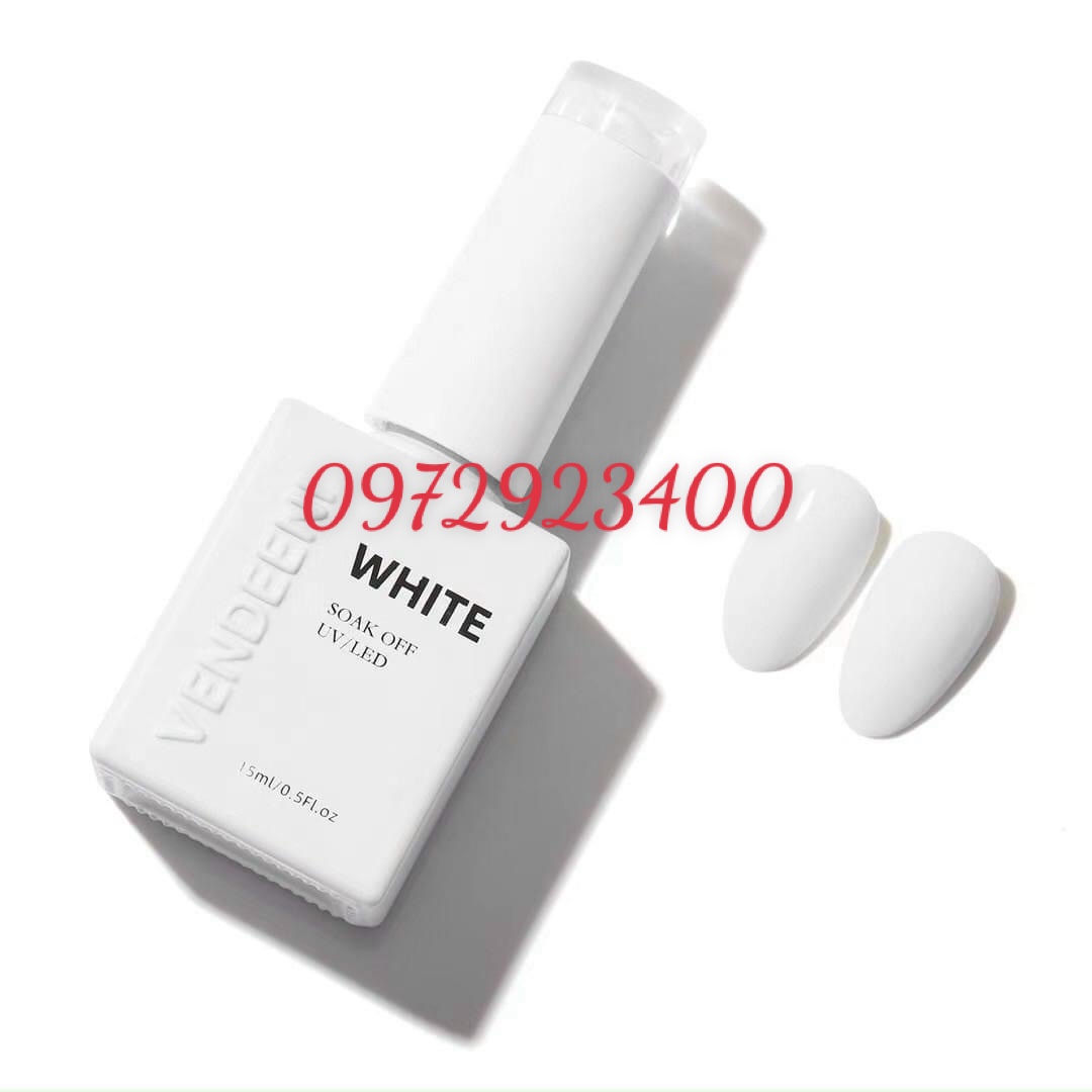 Sơn Gel Trắng Đen Vendeeni 15ml - Nail937