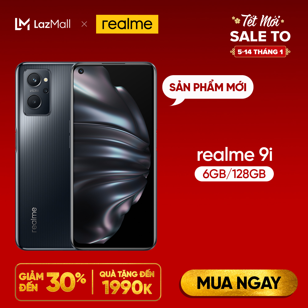 Điện thoại Realme 9i 6GB - 128GB - Chính hãng - Bảo hành 12 tháng