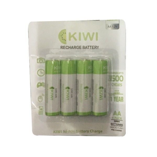 COMBO Dock Sạc và Vỉ 4 Pin Sạc KIWI 2800 mAh
