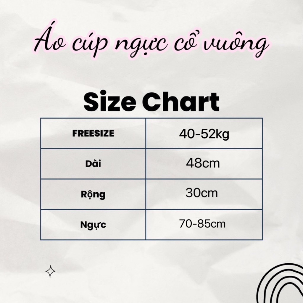 Áo thun cúp ngực cổ vuông chất thun co dãn form ôm body