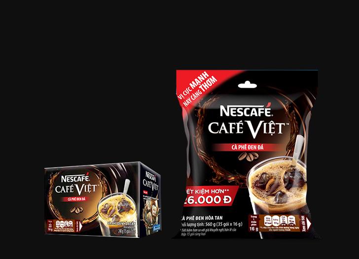 Cà Phê Việt Đen Đá , NesCafe Cafe Việt ( 35 gói x 16g )