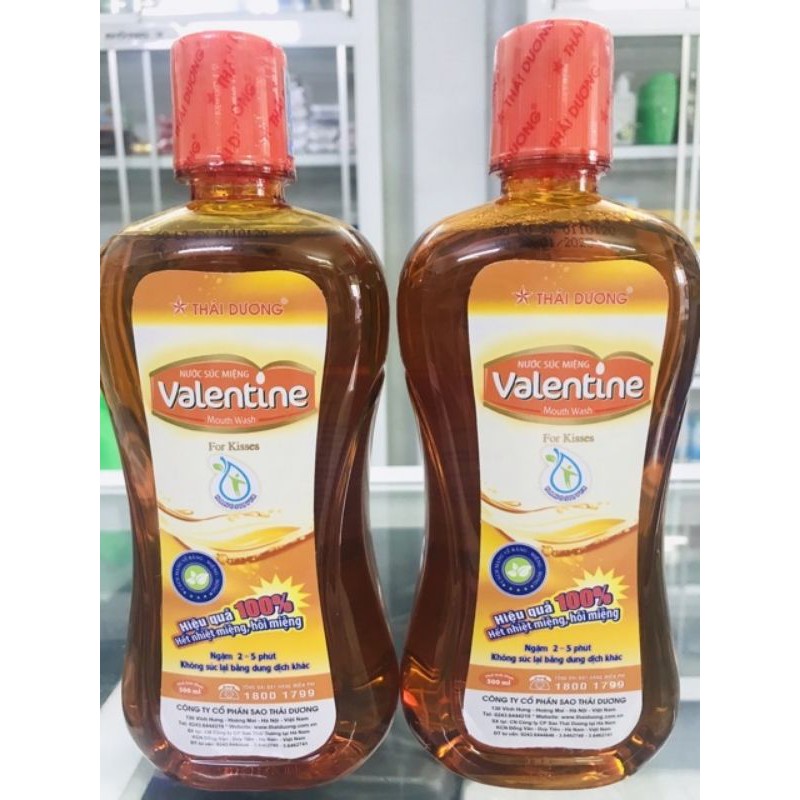 [HCM]Nước súc miệng Valentine 500ml