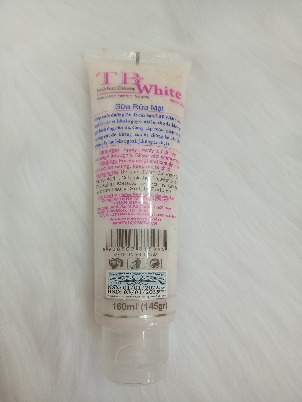 Sữa rửa mặt TB White 160ml