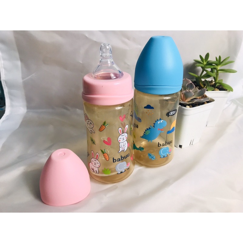 Bình sữa nắp sóng Babu Baby không chứa BPA 90ml,150ml