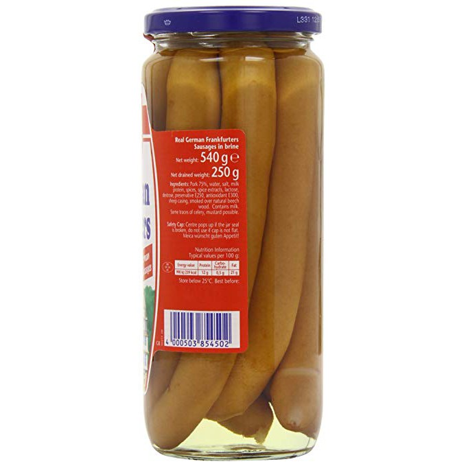 Xúc xích Meica Bockworst 540g nhập khẩu Đức