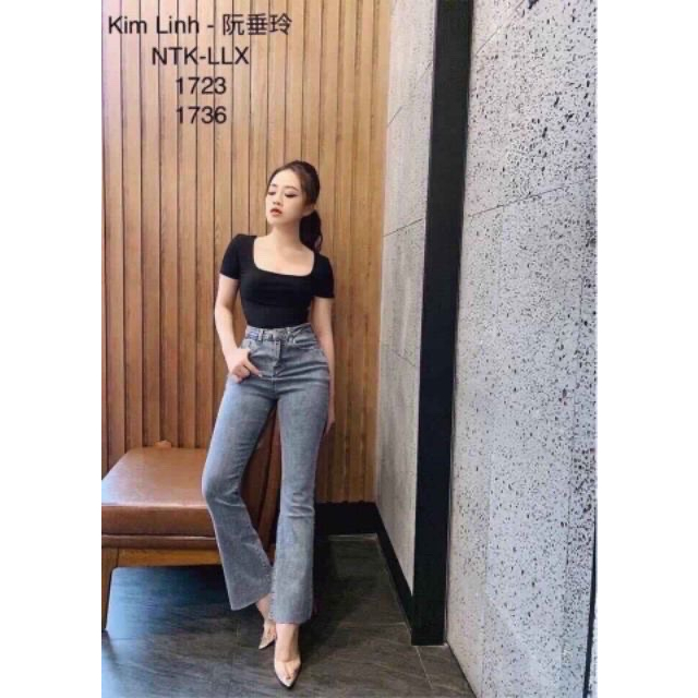 Áo cổ chữ U basic nữ bigsize