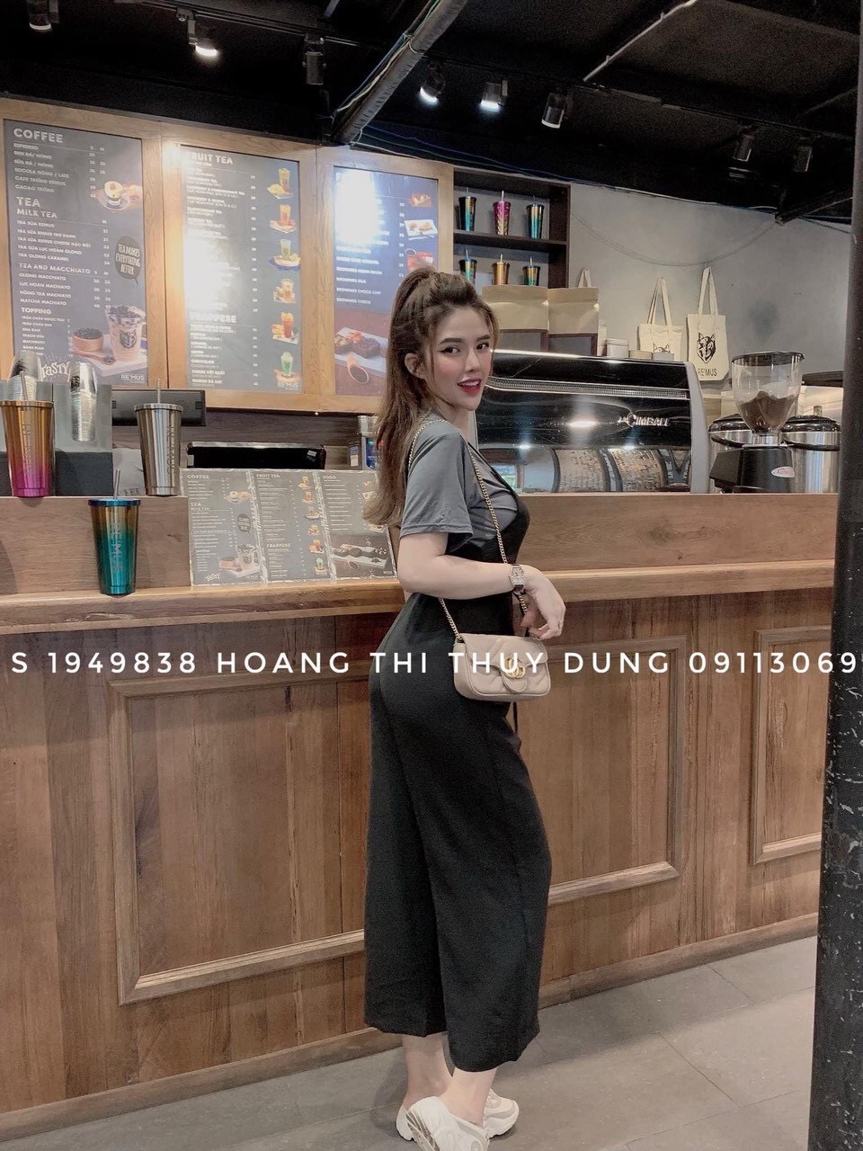 Sét yếm áo tay ngắn thanh lịch TTSA0247