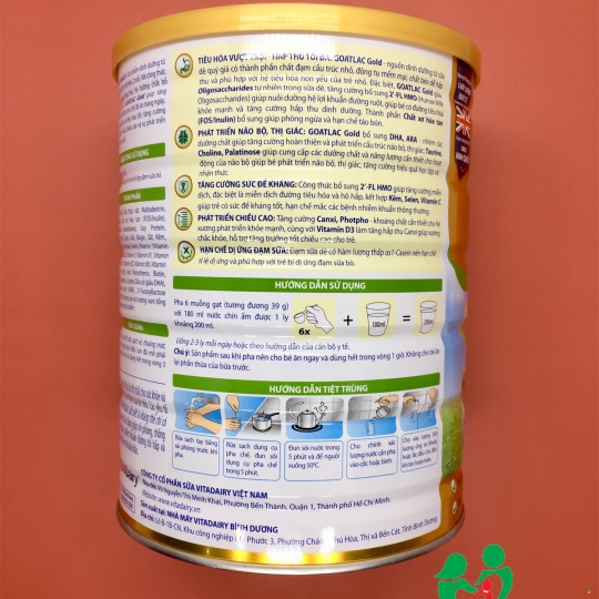 Sữa Dê GOATLAC Gold 0+ 800G (trẻ từ 0-12 tháng)