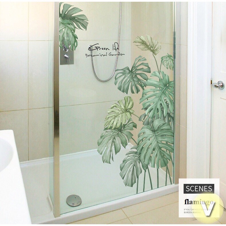 Decal dán tường chất lượng Hàn mẫu cành cọ A04