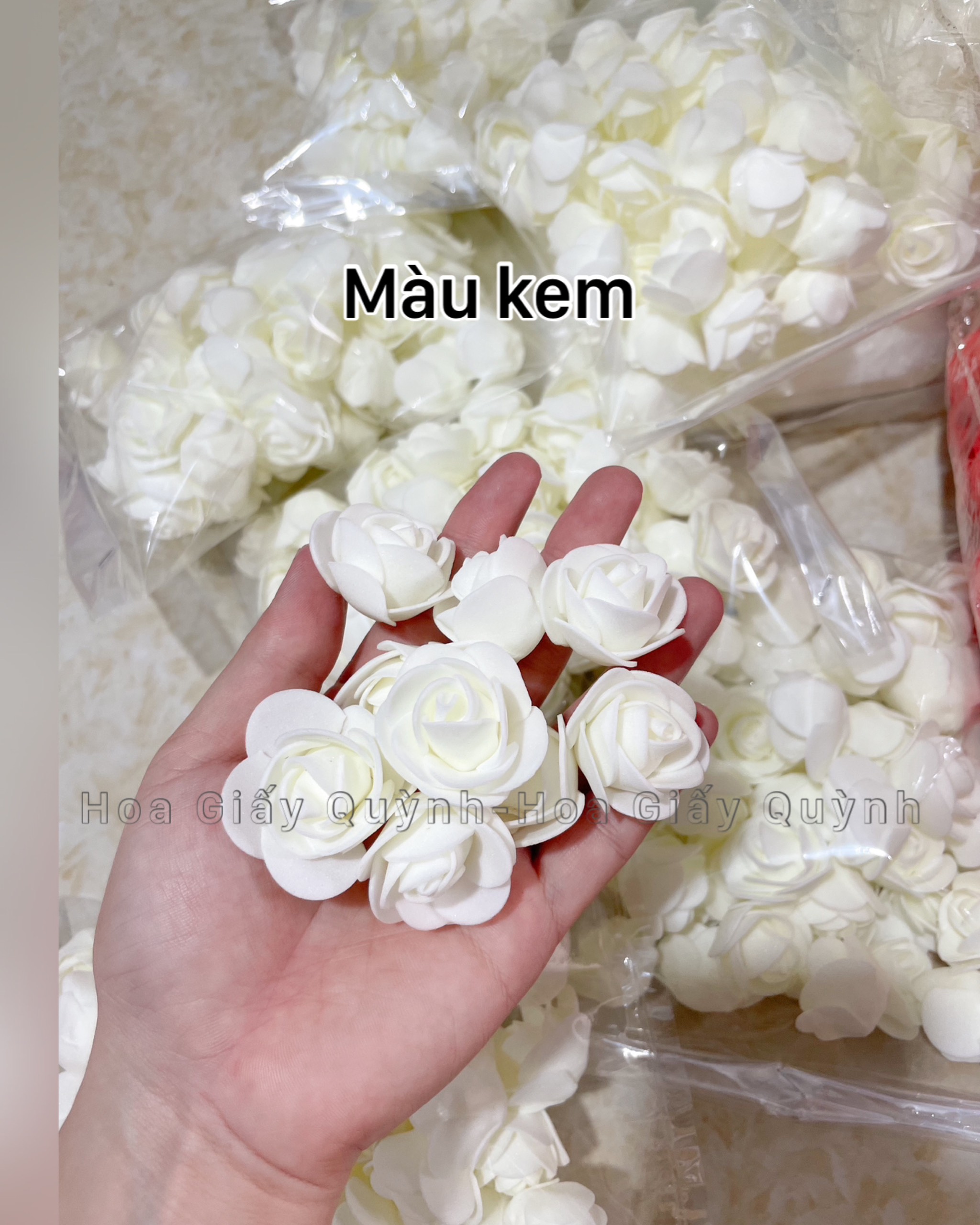 HOA XỐP 3-3.5CM - GÓI 50 BÔNG