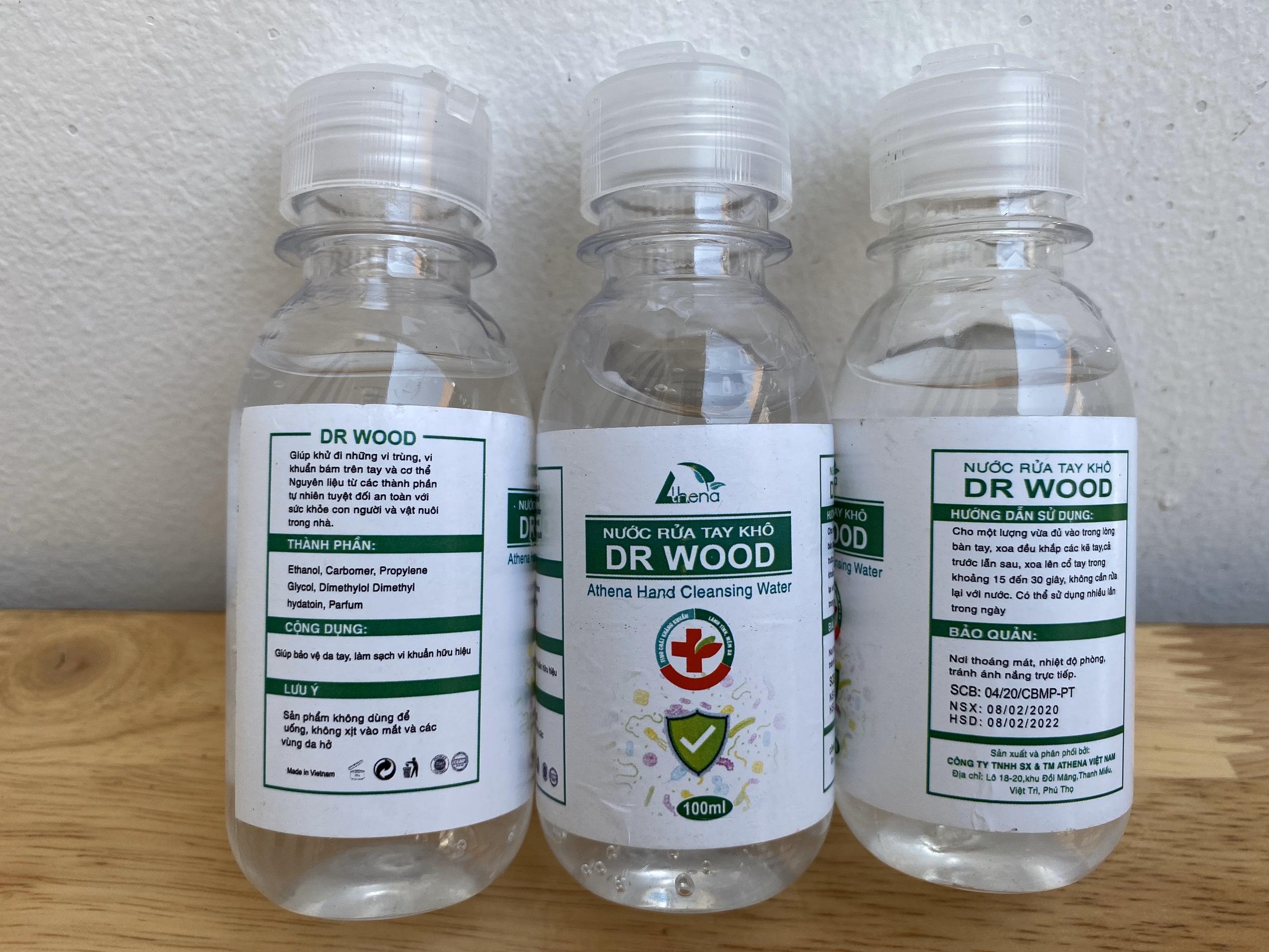 Nước Rửa Tay Khô Sát Khuẩn DR WOOD 100ml