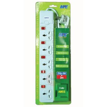 Ổ cắm nối dài MPE - 3 Mét - 2500W - AM5S