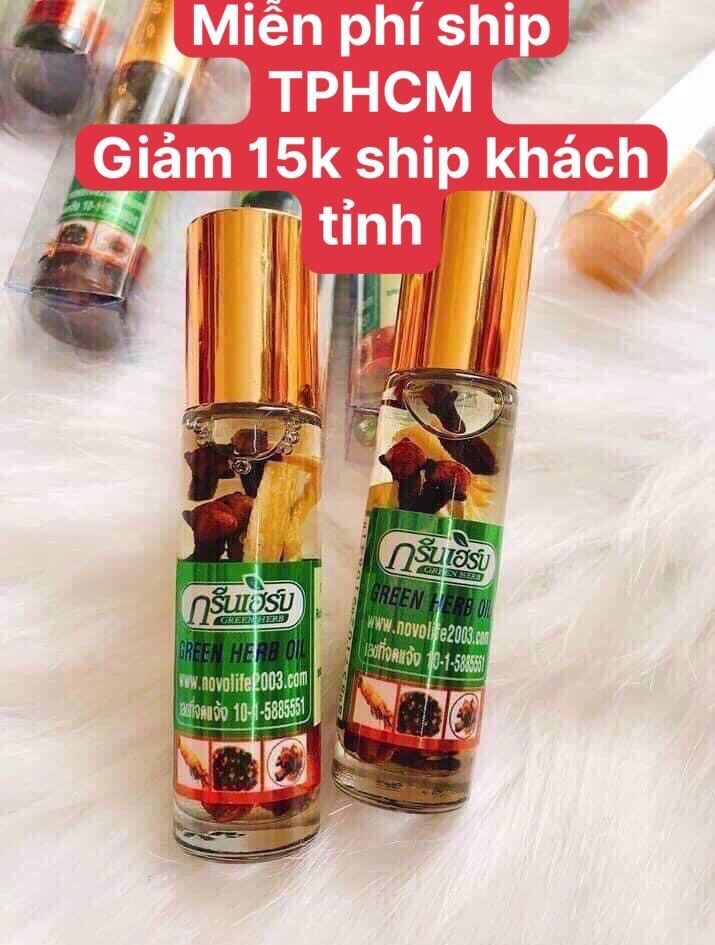 Dầu Nhân Sâm Green Herb Oil Thái Lan) 8ml/chai