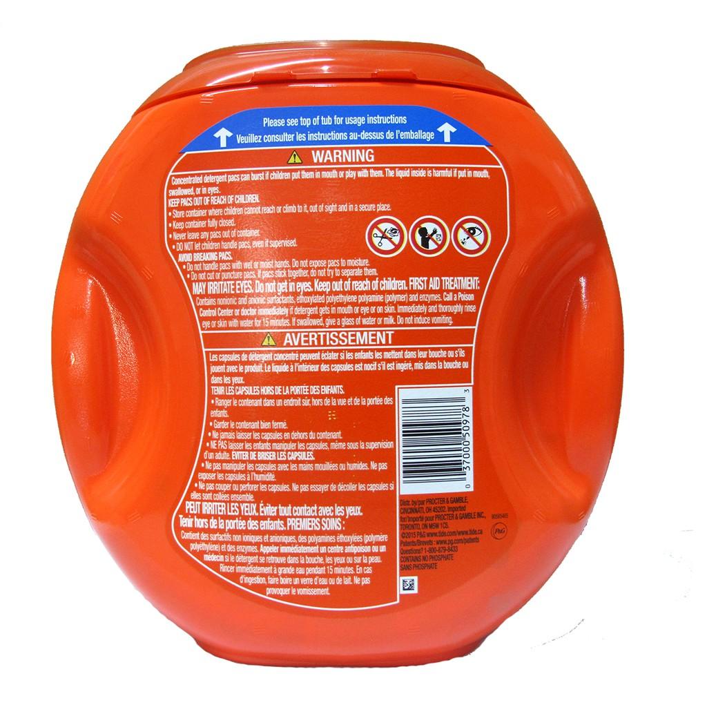 Túi giặt Tide PODS Spring Meadow 64oz - (72 Viên)