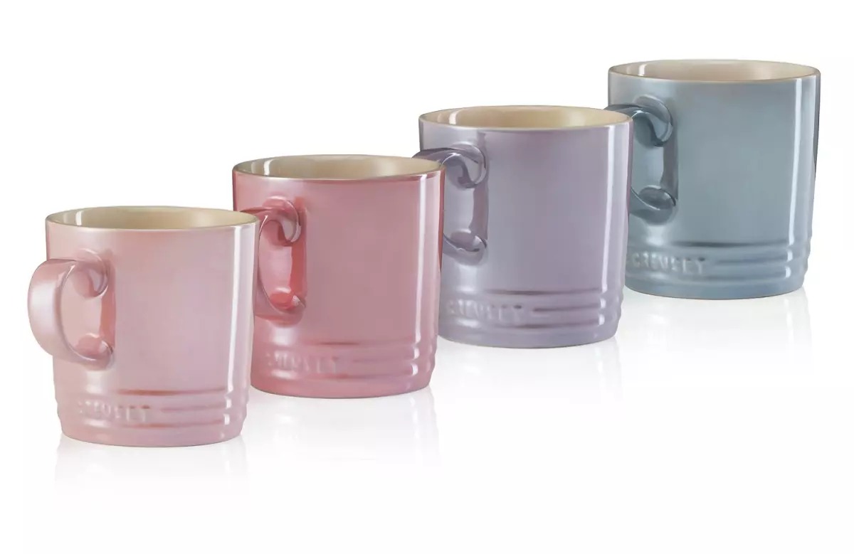 Bộ 4 cốc sứ le creuset calm collection, 350ml
