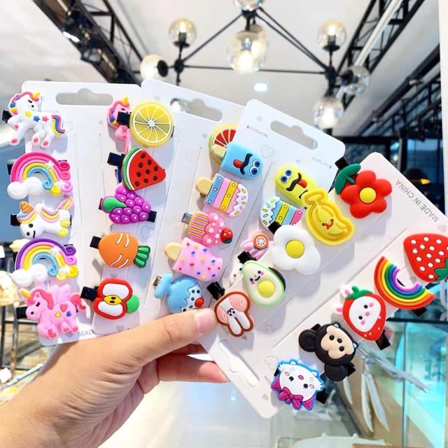 Vỉ kẹp tóc cute cho bé