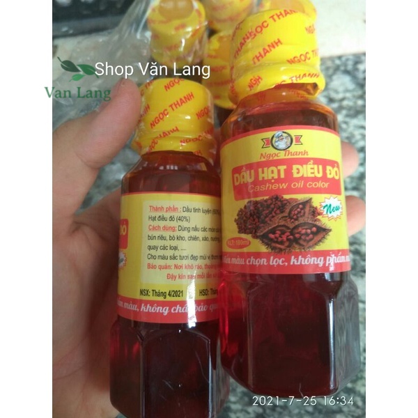 Dầu hạt điều đỏ nguyên chất lọ 250g