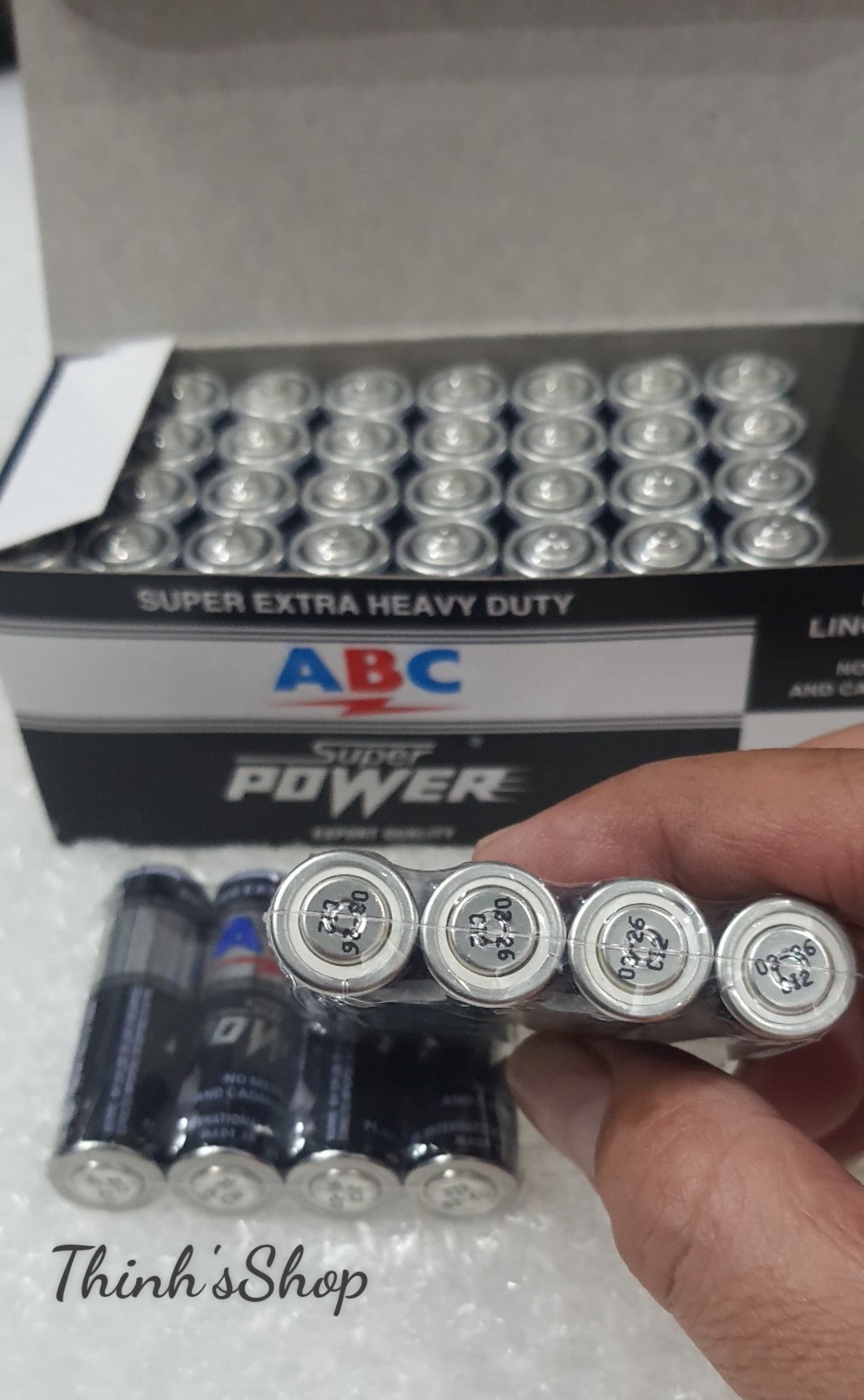 Bộ 2 vỉ pin tiểu AA 1.5V ABC Made In Indonesia, dùng cho đồ chơi, remote, đồng hồ