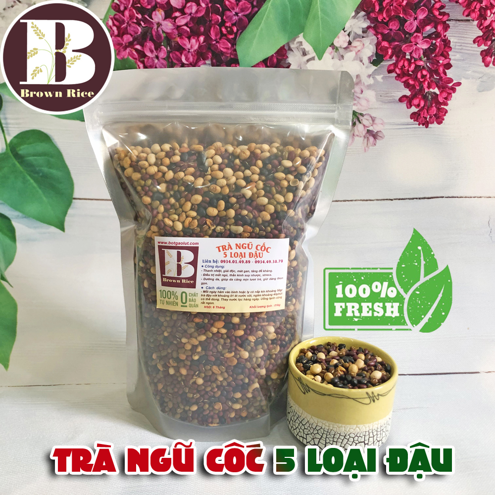 Trà ngũ cốc 5 loại đậu Brown Rice ( 01kg )
