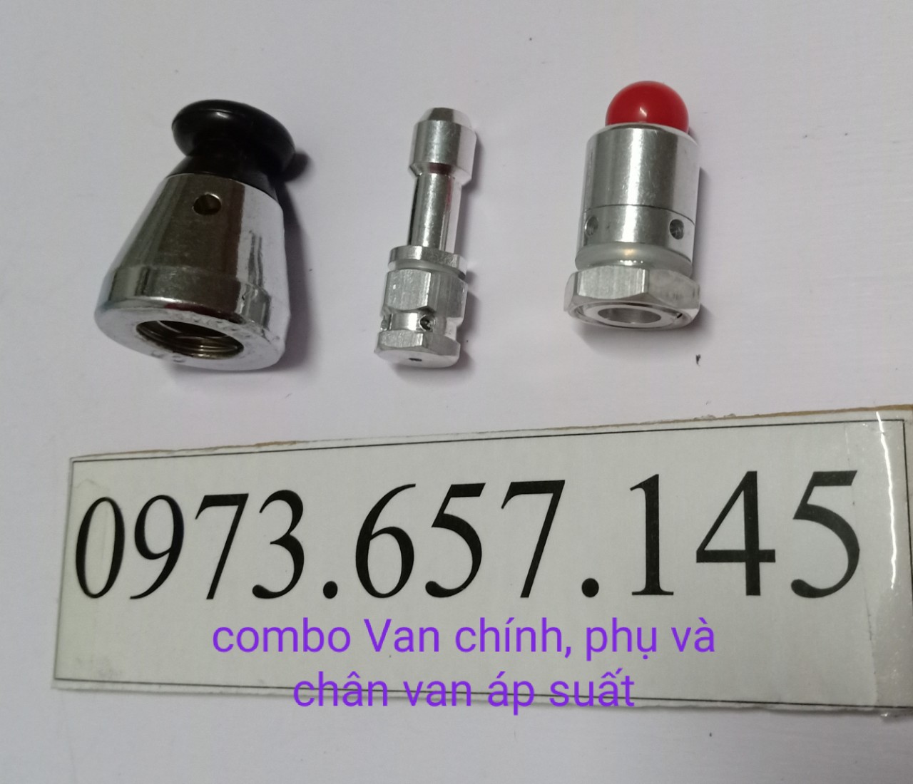 Combo van chính, van phụ và chân van nồi áp suất gas hàng chuẩn