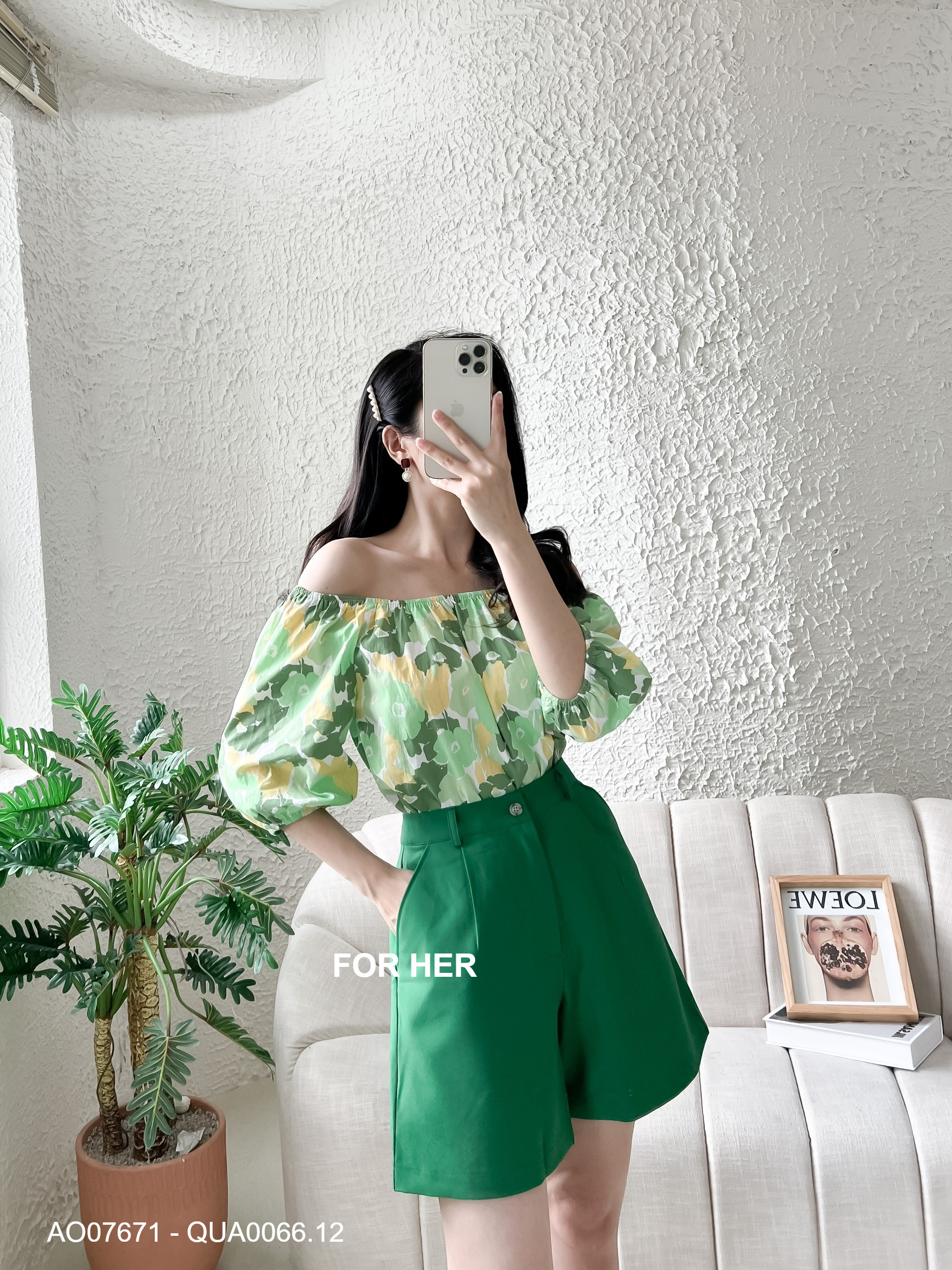 Quần short cài nút QUA0066 - FOR HER