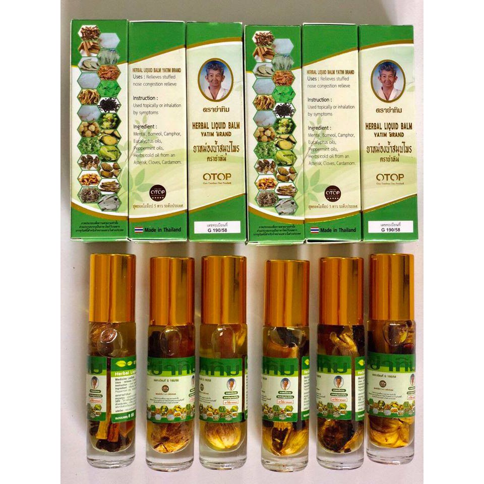 Dầu Nóng 22 Vị Thảo Dược OTOP Herbal Liquid Balm Thái Lan