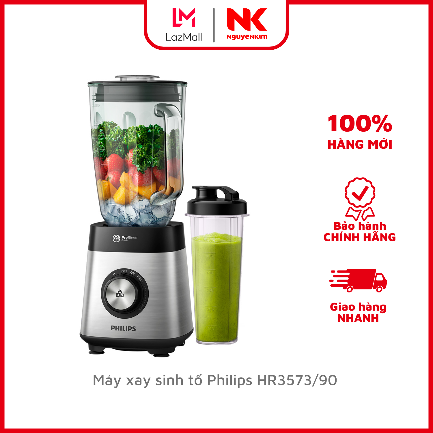 Máy xay sinh tố philips hr3573/90