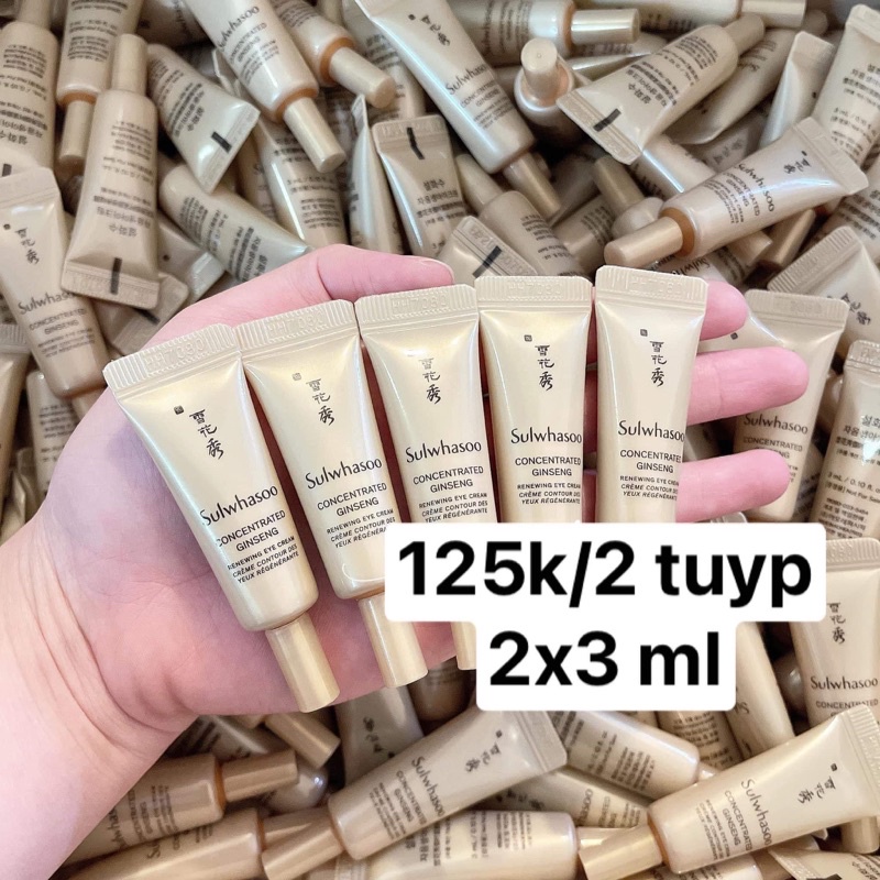 2 tuyp kem dưỡng mắt Sul.whasoo