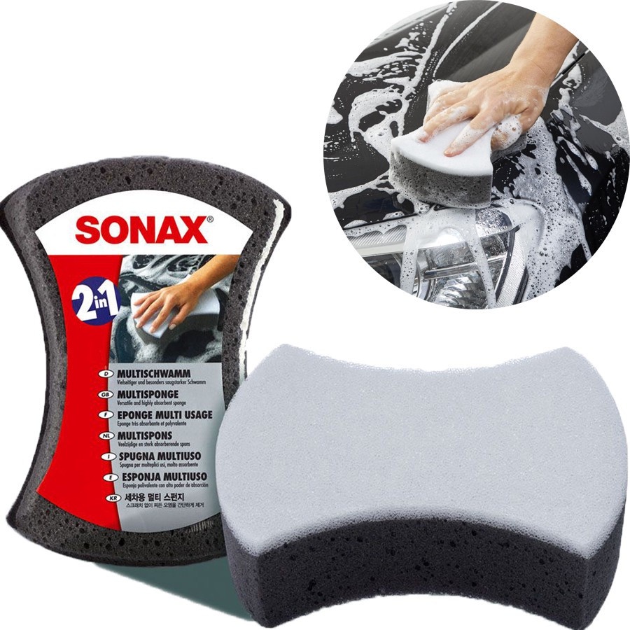 Bọt biển rửa xe Sonax 2in1 Multisponge