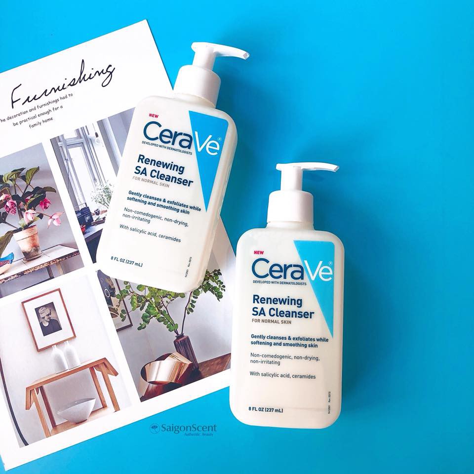 [HCM]Sữa rửa mặt Cerave Renewing SA Cleanser 237ml
