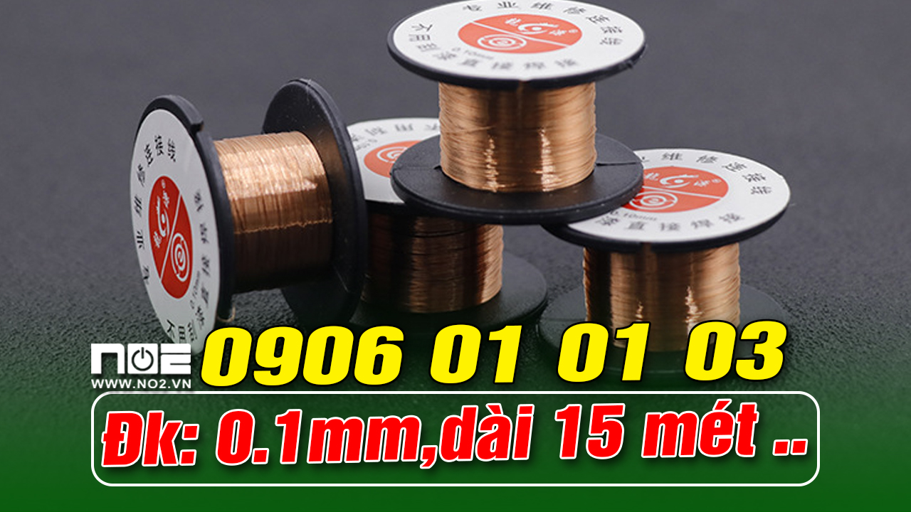 Cuộn dây đồng mỏng 0.1mm câu mạch linh kiện