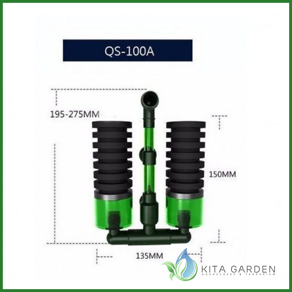 Lọc sủi vi sinh bio đôi Qanvee QS-100A