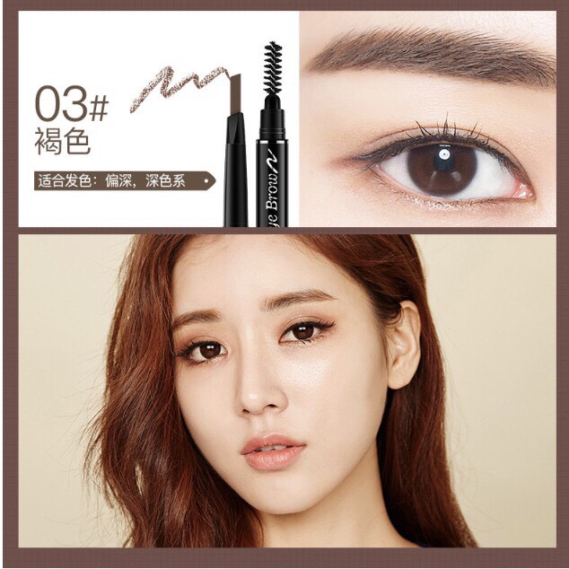 Chì kẻ mày Double Effect Lameila 2 đầu ko thấm nước
