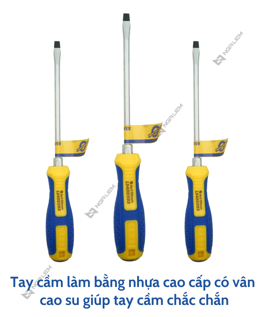 Tua vít đầu DẸP LS+ (6*150mm; 6*200mm; 8*150mm; 8*200mm)