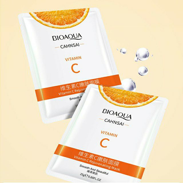 Combo 4  Mặt nạ BIOAQUA Trái cam Vitamin C