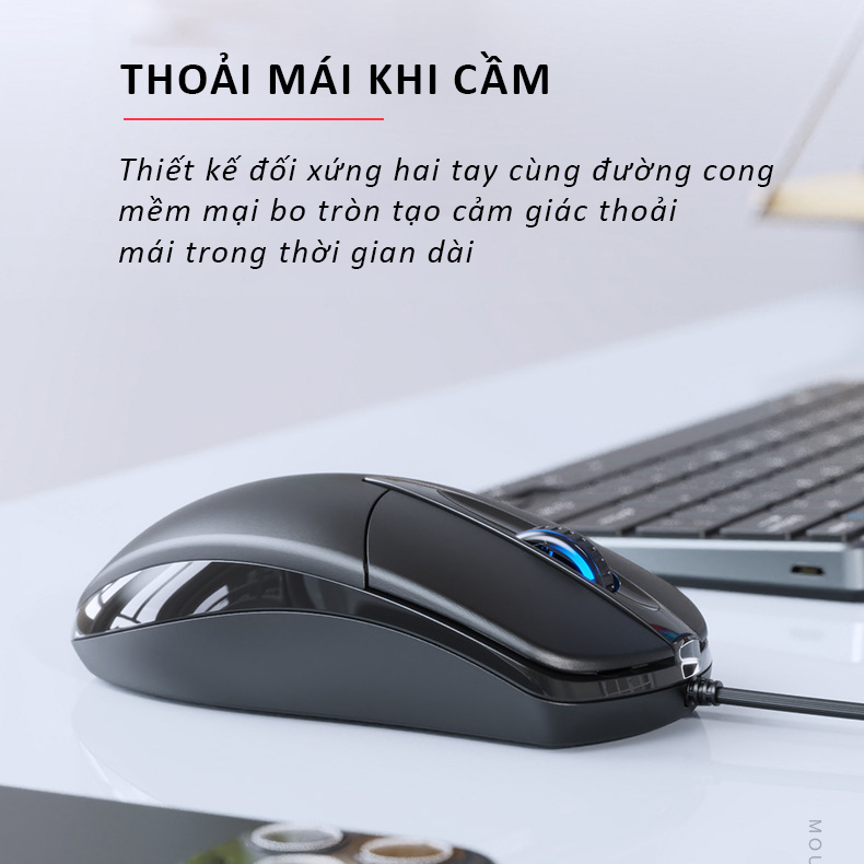 Chuột máy tính có dây SIDOTECH P20 dòng chuột vi tính gaming cho laptop máy tính văn phòng gaming DPI 1200 có phiên bản chuột silent chống ồn chơi game cho game thủ- Hàng Chính  Hãng