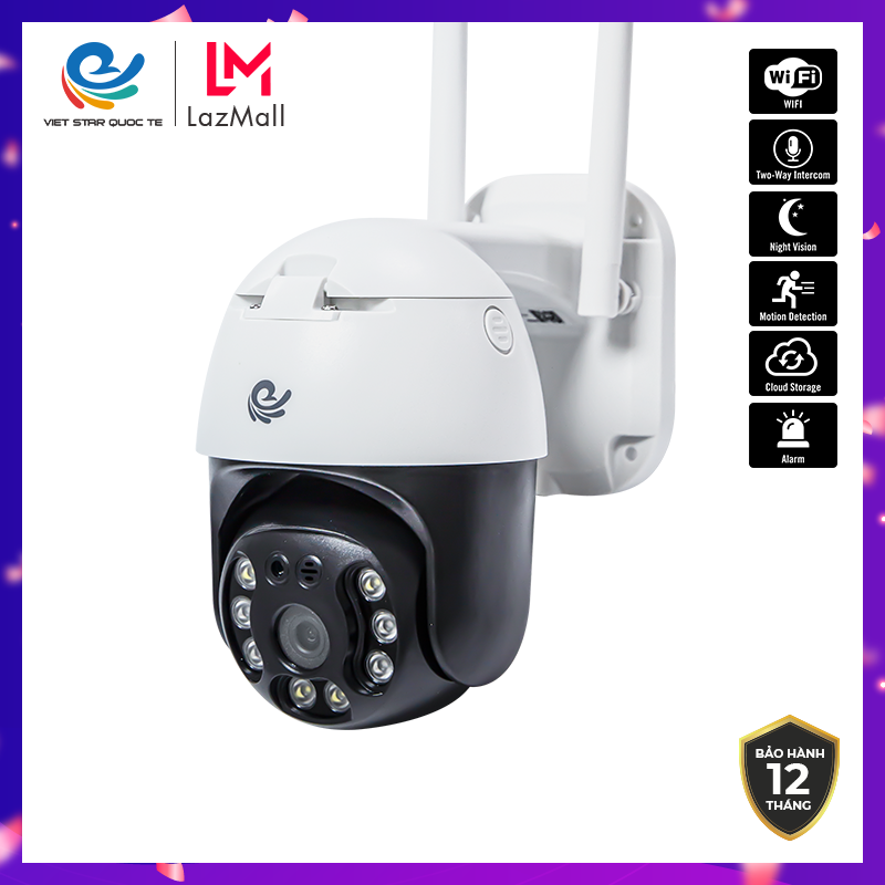 >> BÁO GIÁ CAMERA GIÁM SÁT NGOÀI TRỜI FULL HD CAM CẦU 1080P PTZ , CHỐNG NƯỚC, CÓ HỖ TRỢ ĐÈN HỒNG NGOẠI VÀ 4 ĐÈN LED,HÌNH | Shopee Lazada Sendo Tiki mới nhất 68 Camera WiFi IP VIET STAR ngoài trời xoay Chống Nước CC8031- Độ phân giải 3.0 MP- Full HD 1080P- Ban đêm hỗ trợ đèn LED có màu- Bảo hành 12 tháng-CCC8031