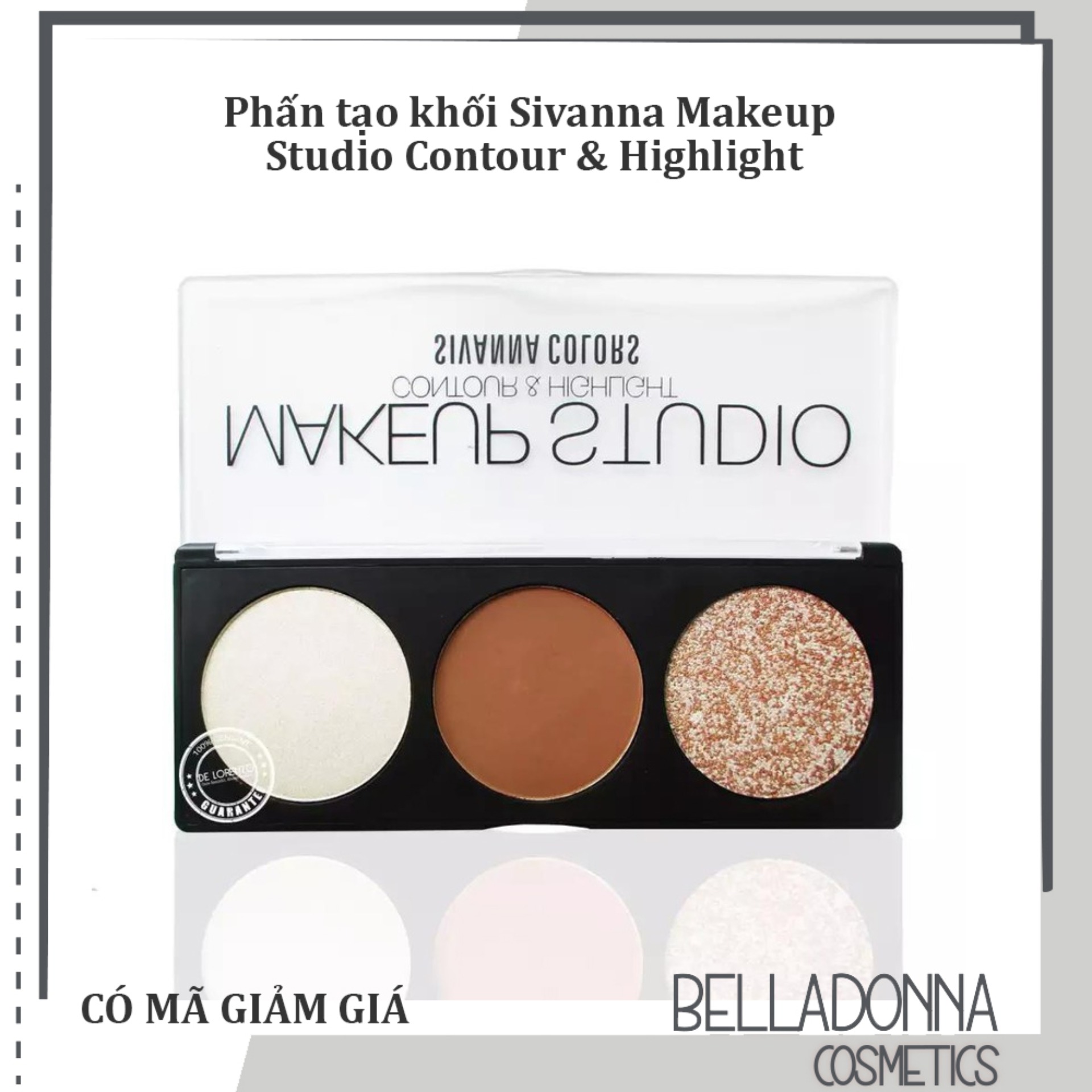 [HCM]Phấn tạo khối Sivanna Makeup Studio Contour & Highlight #No 1